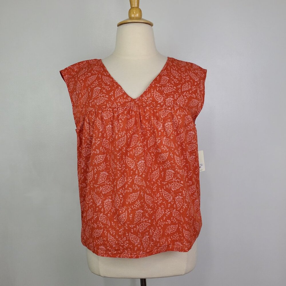 a.n.a. V-Neck Baby Doll Lightweight Sleeveless Top NEW NWT Size XL - Picture 13 of 13